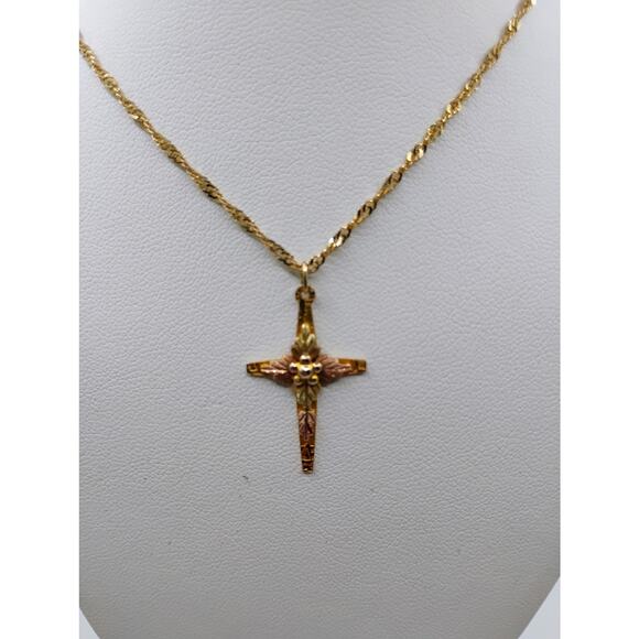 Landstrom's Black Hills Gold Cross - Picture 2 of 6